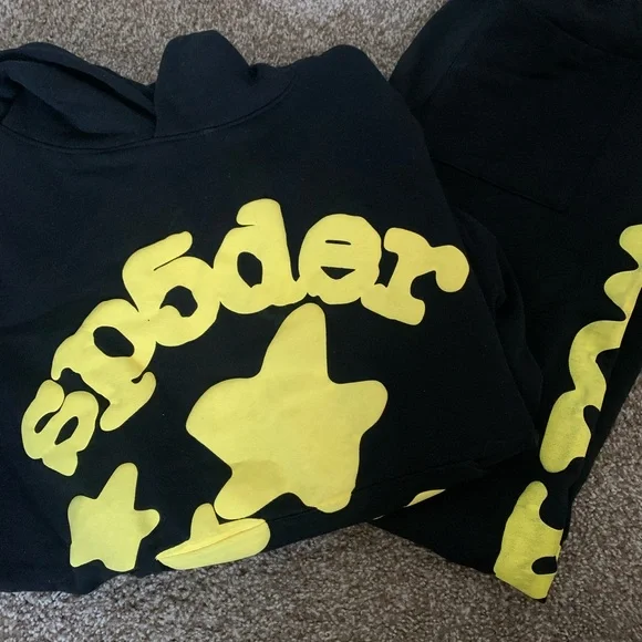 Sp5der hoodie and jogger set